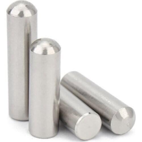 35pcs D2.5 diameter round head cylindrical solid positioning pin 6mm-16mm total length corrosion resistant 304 stainless steel