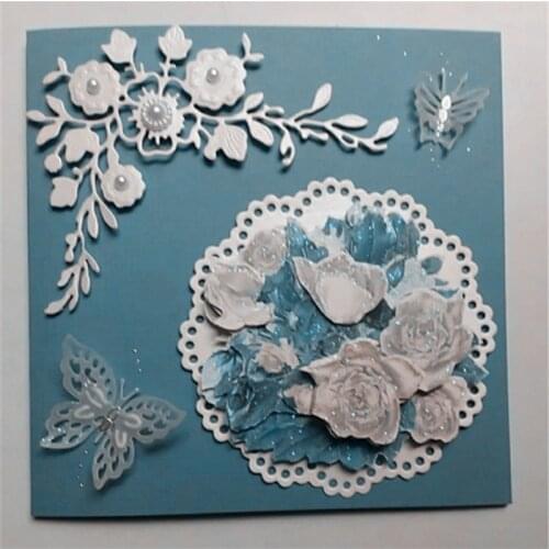 Flower Cutting Dies Carbon Steel Embossing Stencils Scrapbooking Photo Album DIY Decorative Craft Die Cutting