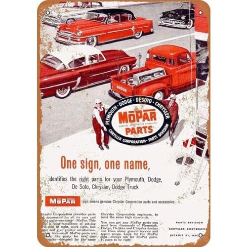 Mopar Parts Tin Sign art wall decoration,vintage aluminum retro metal sign,iron painting
