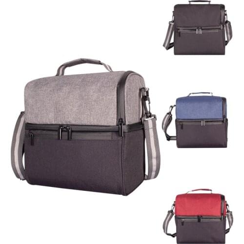 Latest 2 Layer Lunch Bag Insulated Lunch Box Hombre Thermal Bag For Food Men Women Thermobag College Picnic Crossoby Tote Bags