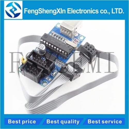 ATTINY2313A-PU USBTiny USBtinyISP AVR ISP Programmer Bootloader For Arduino IDE Meag2560 UNO R3 With 10pin Programming Cable One