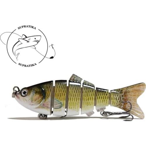 10cm/20g Artificial 6 Segments Hard Bait Fishing Lures Anti-Corrosion Bionic Multi Jointed Swimbait Plastic Fishing Bait