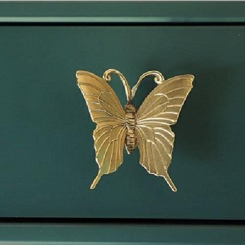 Brass Handle Creative Cabinet Door Wardrobe Shoes Doors Knobs Decoration Retro Golden Butterfly Animal Shape Handles