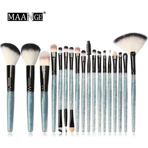 Hot Selling New 18 Flash Drill Cosmetic Brushing Tools Eyeshadow Brush Makeup Tools Foundation Brush Cosmetic Brush Set