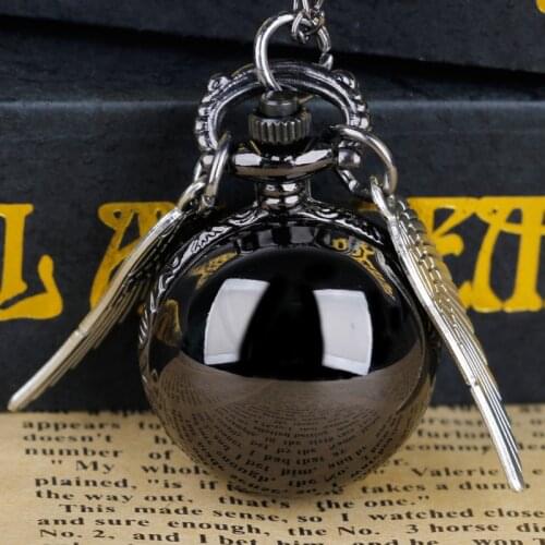 Multi Color Snitch Necklace Watch Gifts For Kids Quartz Necklace Clock Lovely Cute Fob Pocket Clock CF1126