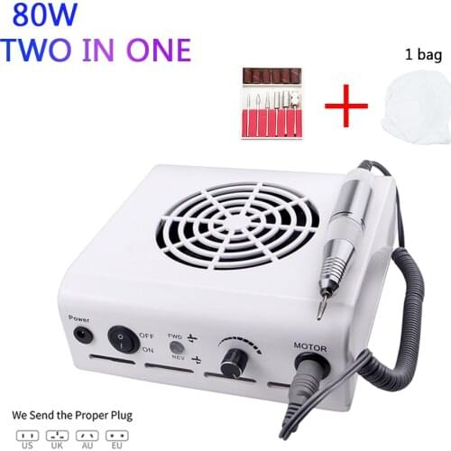 Multifunction 2 In1 With 30000RMP Nail Drill Machine And 60W Vacuum Cleaner Work efficiently for Manicure Pedicure