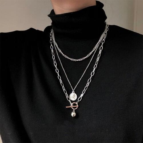Fashion Multiple Layers Cross Necklaces For Women Charm Gold Color Chokers Necklace Boho Collares Female Party Jewelry
