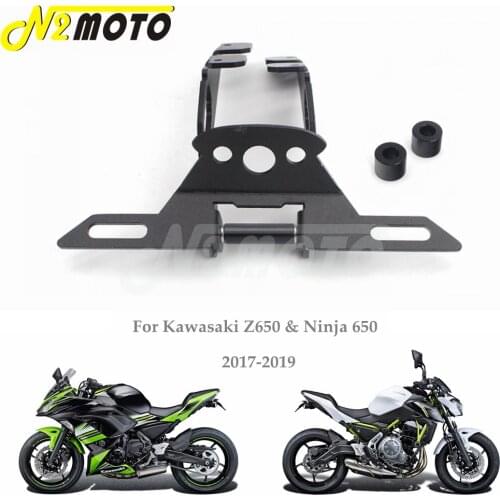 Motorcycle Tail Tidy Number Plate Bracket Fender Eliminator License Plate Frame Bracket For Kawasaki Ninja 650 Z650 2017-2019