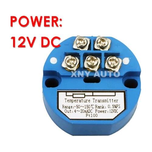 FACTORY Wholesale Power Supply 12V DC Temperature Transmitter RTD PT100 Input, 4-20mA Output