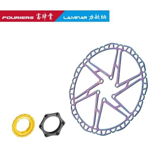 FOURIERS ROAD Bicycle BRAKE Rotor Stainless steel Titanium color Disc brake rotor center lock 140/160/180/ 203mm Rotor