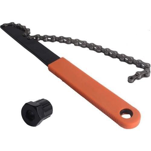 Bicycle Freewheel Wrench Flywheel Disassembly Wrench On For MTB Road Bike Chain Cleaning Whip Cassette Sprocket Remover Repair