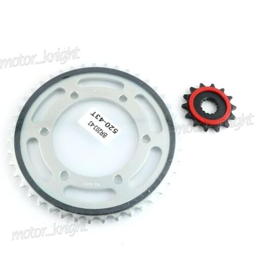 Motorcycle Sprocket Is Suitable For YAMAHA R3 R25 2015-2018 Front Rear Sprocket High-Quality Hardened Gear