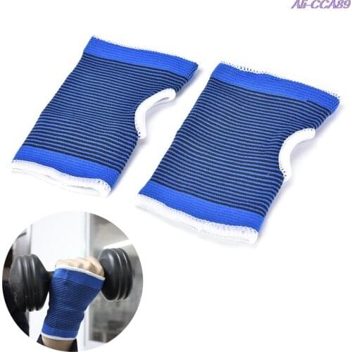 1Pair Elastic Armguard Palm Wrist Hand Support Outdoor Sports Glove Mitten Brace Sleeve Bandage Gym Hands Wrap Pad Protector