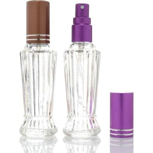 10ML Clear Glass Spray Bottle Portable Perfume Atomizer Mini Sample Tube Bottle Glass Vials F20172888