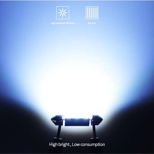 10pcs car light blub LED canbus festoon 31mm 36mm 39mm 41mm Interior Lights White NO ERROR 6SMD 3030 reading lamp high bright