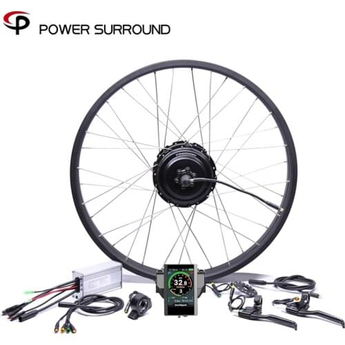 2020 Color display Waterproof Eletrica 48v500w Fat Rear Cassette Brushless Hub Motor Snow Conversion 20'' 26''electric Wheel