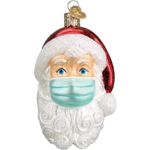 2020 DIY Quarantine Christmas Quarantine Decorate Santa Claus Quarantine Personalized Hanging Pendants Santa Claus Ornament