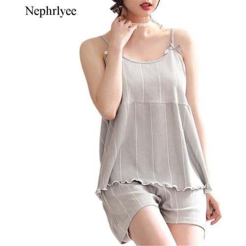 2021 Plus Size Womens Pajamas Set Cotton Sleepwear Suit Home Clothes Summer New Pijama Mujer Sexy Pyjamas Homewear SLP277