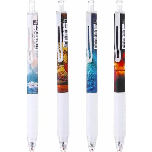 High Quality Hot Sale Cartoon Ballpoint Pen Set 0.5mm Writing Point Black Ink Refill for School and Office Stationery Supplies