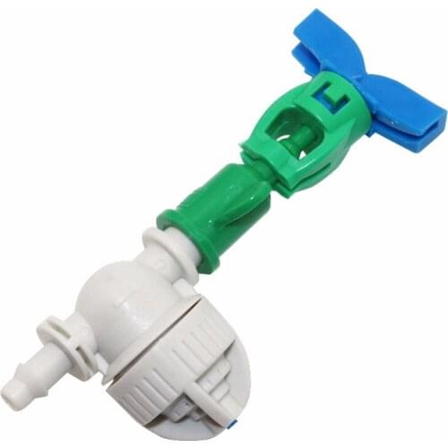 5 sets 360 degrees rotating atomization micro-nozzle with Barbed Spherical Anti-drip Device water kits garden irrigation set