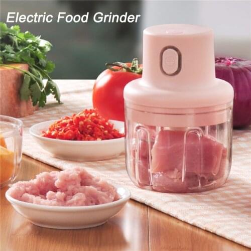 Electric Garlic Masher Meat Grinder Small Crusher Chopper USB Charging Garlic Crushing Ginger Crushed Fresh Pepper