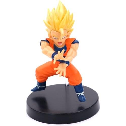 Dragon Ball Figure Figurine Cartoons Anime Toys SonGohan Super Saiyan LZ DBZ 13CM PVC Modle Doll Toy Statue Qversion Figma Gift
