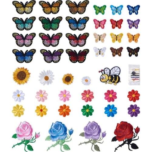 Computerized Embroidery Felt Cloth Iron on Sew on Patches Sewing Kits Sewing Thread Cords Needles Safety Pin