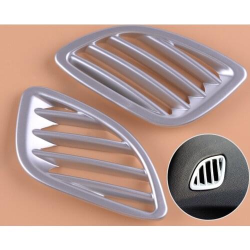 DWCX Silver Car Dashboard Upper Air Outlet Vent Cover Decor Trim ABS Fit For Buick Encore Opel Vauxhall 2016 2017