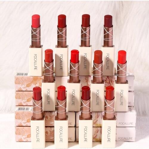 12 Colors Matte Lipstick Makeup Waterproof Red Lip Nude Long-lasting Lipsticks