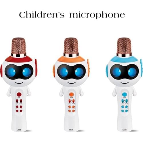 Childrens smart microphone audio integrated microphone host wireless Bluetooth K song mobile phone karaoke singing home