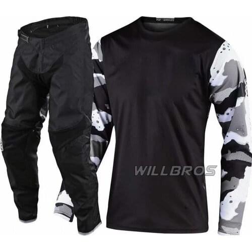 Motocross Downhill Bike Offroad GP Air Continental Vented Jersey Pants Motorcycle Gear Set Mens Suit