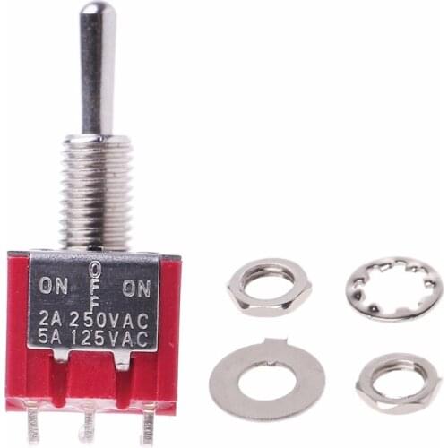 MTS-403 On-Off-On Mini Miniature Toggle Switch 3 Position 4PDT Rocker Switch