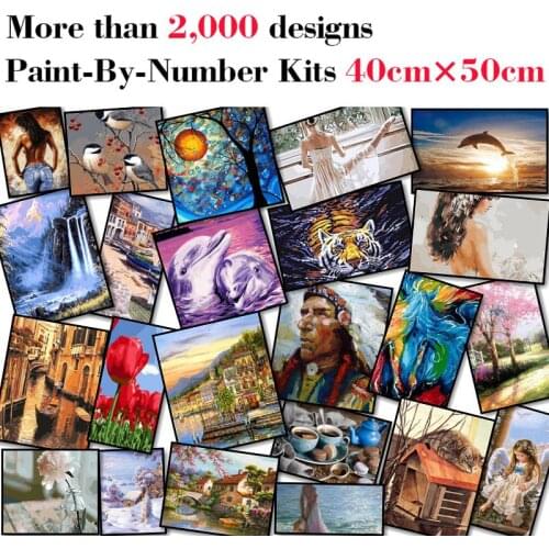 Mileelife Paintting By Numbers for Kids Adults DIY Beginner Oil Painting Kit Home Decoration