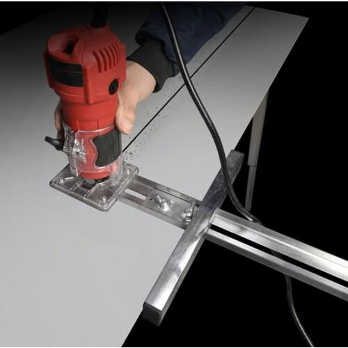 New For Trimmer Machine Edge Guide Positioning Cutting board tool Hole opener Woodworking Router Circle Milling Groove