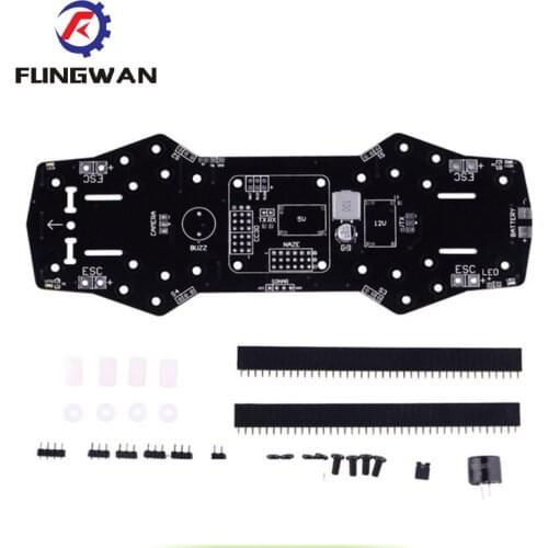 Power Distribution PCB Board for Naze32 CC3D w/ 5V 12V BEC for 250 ZMR250 QAV250 H250 Mini Quadcopter