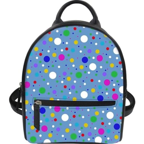 Womens luxury backpacks Dot pattern Print Bagpack Casual Anti Theft Backpack for ladies travel backpack