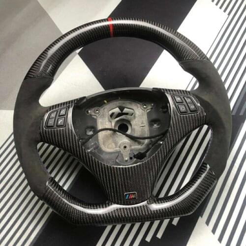 Carbon Fiber Perforated Leather Steering Wheel for BMW 3 Series 2005 E90 92 E93