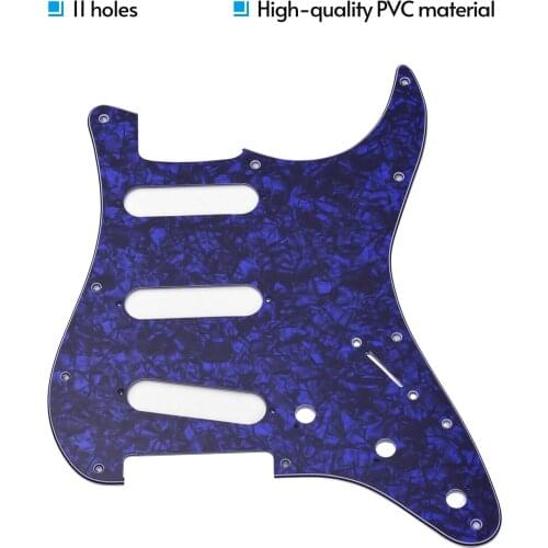 Standard 11 Hole Guitar Pickguard 3 Ply Panels Pickguard with Screws for ST Guitar Pickguard guitar parts guitar accessories
