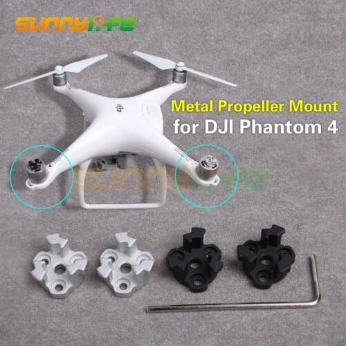 SUNNYLIFE 4pcs Propeller Mounting Base Metal Propeller Bracket Mount Holder for DJI Phantom 4