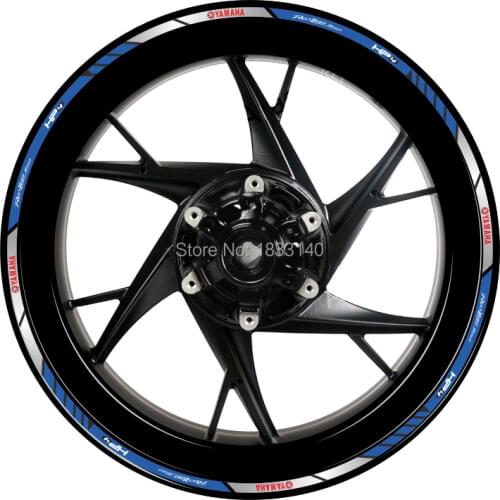 Reflective Stickers motorcycle wheel decals stickers rim stripes Laminated for YZF FZ 17-18" 0.9mm