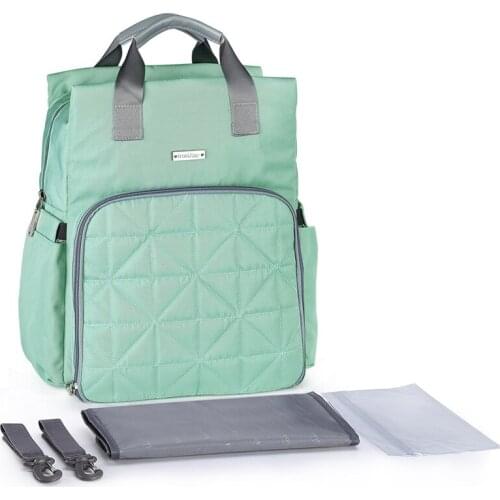 New Fashion Large Capacity Waterproof Washable Mother Bag Diaper Nappy Backpack Maternity Bag With Hookers On Stroller Carriage