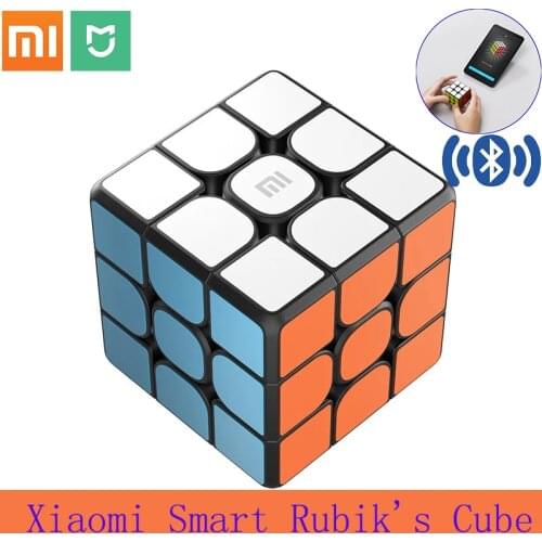 Xiaomi Smart Mi Magic Cube Mijia Smart Rubiks Cube Work with Mijia APP Timing Bluetooth Connect Racing Structure For Kids Gifts