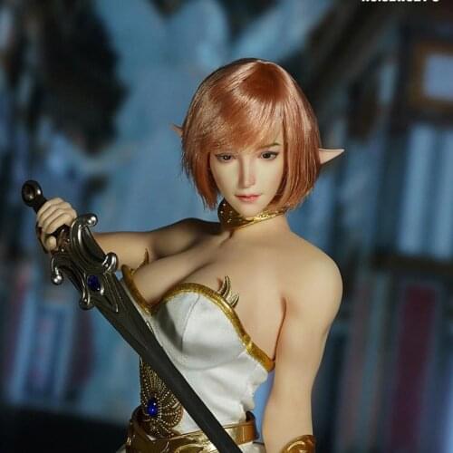 In Stock 1/6 Short Hair beauty head sculpt pale skin girl headplay