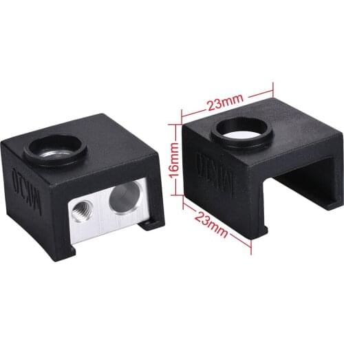 1/2PCS MK10 Silicone Sock Fit MK10 Aluminum Block Reprap J-head Hotend Extruder Heated Blcok Heater Block Cover 3D Printer Parts