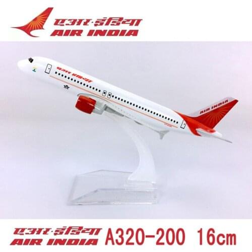 16CM 1:400 Airbus A320-200 model Air INDIA airways airlines with base alloy aircraft plane collectible display model toys