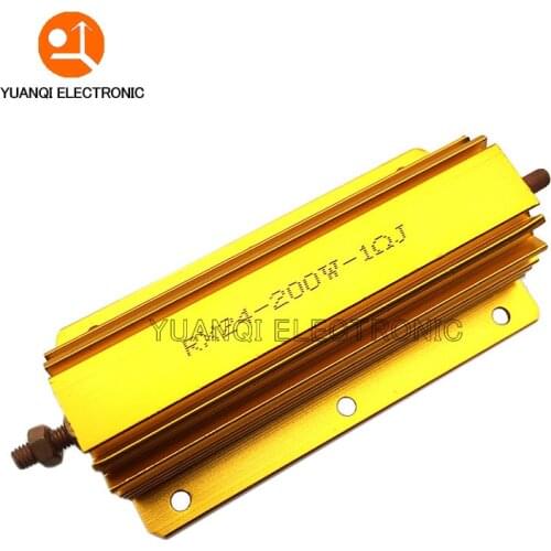 200W RX24 Aluminum Power Metal Shell Case Wirewound Resistor 0.1 ~ 1K 0.15 0.2 0.5 1 2 4 6 8 10 15 20 100 150 200 300 400 1K ohm
