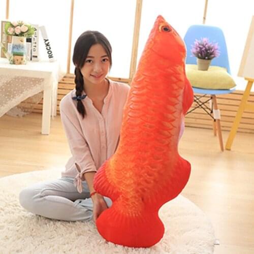 30/60cm Large Size Arowana series Stuffed Sea animals Toys Plush Arowana Dolls Cute Sleeping Pillow Soft Toys For Children/Adult
