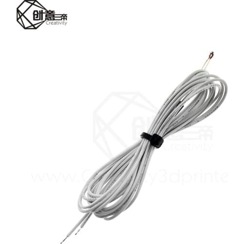 3d parts 100K ohm 3950 Thermistors with cable for 3D Printer Reprap Mend 3950 with Cable ntc thermistor 3d print part
