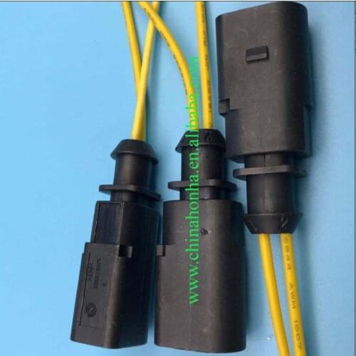 5/10/20/50/100 pcs/lots 2 Pin Plug Flat Contact Housing Socket Connector Wire Harness Cable 1J0973802 1J0 973 802