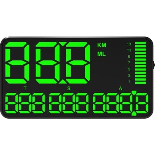 C90 Car HUD Head Up Display GPS Speedometer Speed Display KM/H MPH For Car Bike Motorcycle GPS Overspeed Alarm